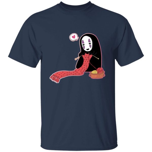 Spirited Away Haku - Spirited Away No Face Kaonashi Knitting T Shirt-Spirited Away Haku