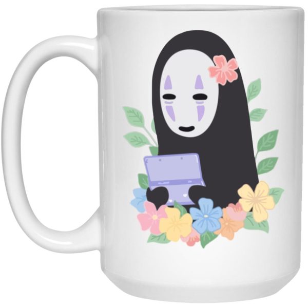 Have Mercy For The Spirited Away Shamans - Spirited Away No Face Kaonashi Cute Flower Mug-Have Mercy For The Spirited Away Shamans