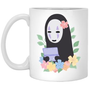 Have Mercy For The Spirited Away Shamans - Spirited Away No Face Kaonashi Cute Flower Mug-Have Mercy For The Spirited Away Shamans