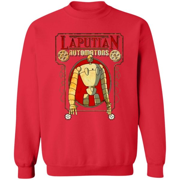 Laputa Castle In The Sky Cast - Laputa: Castle in the Sky Robot Sweatshirt-Apparel, Laputa Castle In The Sky Cast, Laputa: Castle in the Sky, Sweatshirt