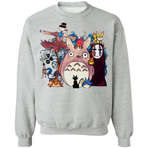 Studio Ghibli Characters Sweatshirt-Apparel, Sweatshirt