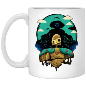 Laputa Castle In The Sky English Cast - Laputa: Castle in The Sky and Warrior Robot Mug-House Decor, Laputa Castle In The Sky English Cast, Laputa: Castle in the Sky, Mug