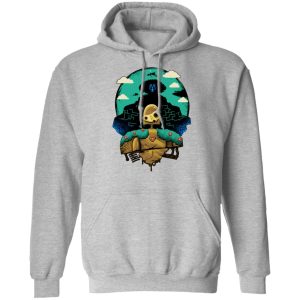 Laputa Castle In The Sky Movie - Laputa: Castle in The Sky and Warrior Robot Hoodie-Apparel, Hoodie, Laputa Castle In The Sky Movie, Laputa: Castle in the Sky