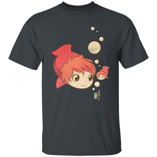 Ponyo Wallpaper - Ponyo Chibi T Shirt-Apparel, ponyo, Ponyo Wallpaper, Tshirt