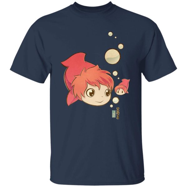 Ponyo Wallpaper - Ponyo Chibi T Shirt-Apparel, ponyo, Ponyo Wallpaper, Tshirt