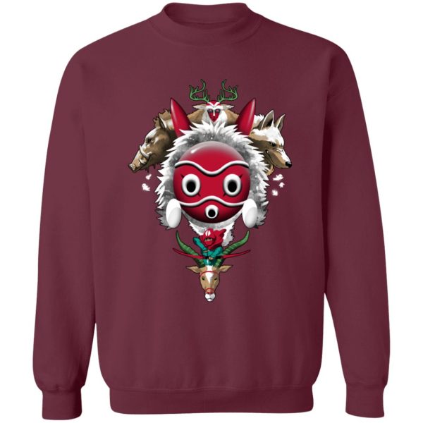 Kodama Princess Mononoke - Princess Mononoke – The Forest Protectors Sweatshirt-Apparel, Kodama Princess Mononoke, princess mononoke, Sweatshirt