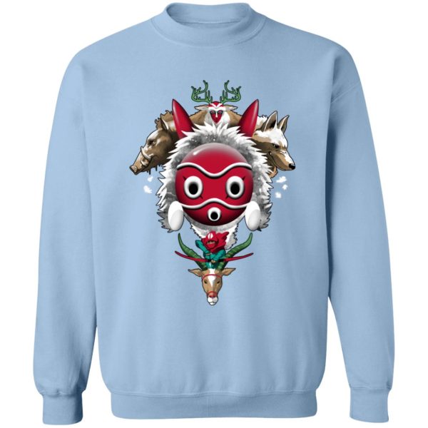 Kodama Princess Mononoke - Princess Mononoke – The Forest Protectors Sweatshirt-Apparel, Kodama Princess Mononoke, princess mononoke, Sweatshirt