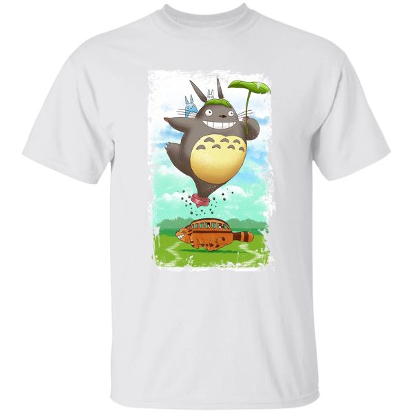 Totoro Catbus - Totoro the Funny Neighbor T Shirt-Apparel, My Neighbor Totoro, Totoro Catbus, Tshirt