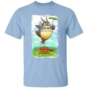 Totoro Catbus - Totoro the Funny Neighbor T Shirt-Apparel, My Neighbor Totoro, Totoro Catbus, Tshirt