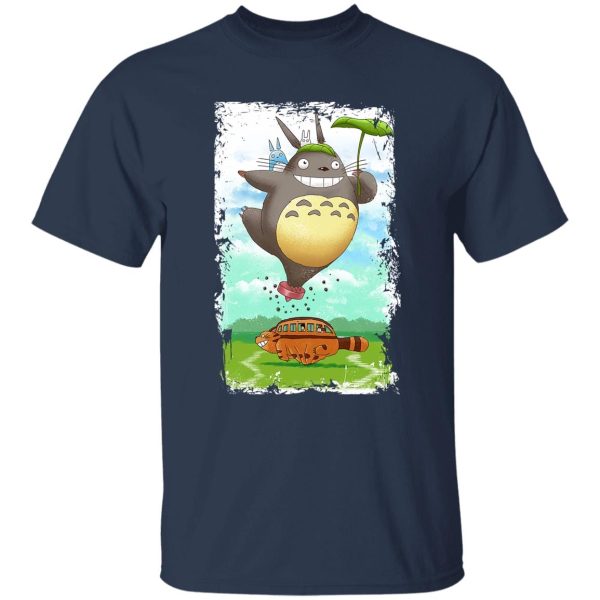 Totoro Catbus - Totoro the Funny Neighbor T Shirt-Apparel, My Neighbor Totoro, Totoro Catbus, Tshirt