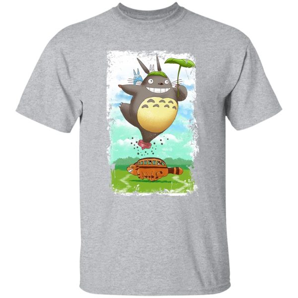 Totoro Catbus - Totoro the Funny Neighbor T Shirt-Apparel, My Neighbor Totoro, Totoro Catbus, Tshirt