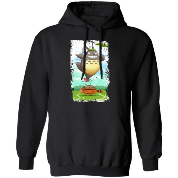 Totoro Movie - Totoro the Funny Neighbor Hoodie-Apparel, Hoodie, My Neighbor Totoro, Totoro Movie