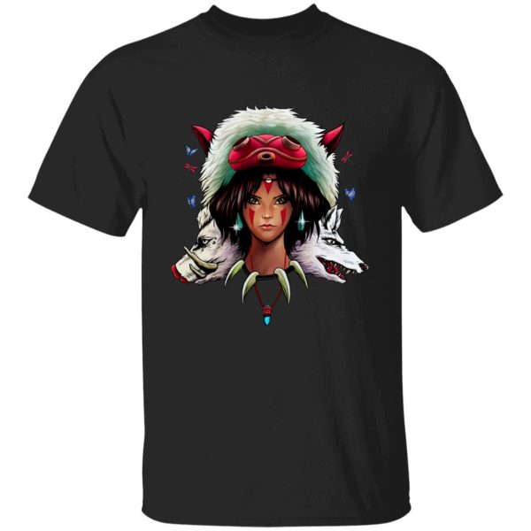 San Princess Mononoke - Mononoke: The Wolf Princess T Shirt-Apparel, princess mononoke, San Princess Mononoke, Tshirt