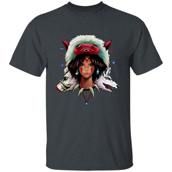 San Princess Mononoke - Mononoke: The Wolf Princess T Shirt-Apparel, princess mononoke, San Princess Mononoke, Tshirt