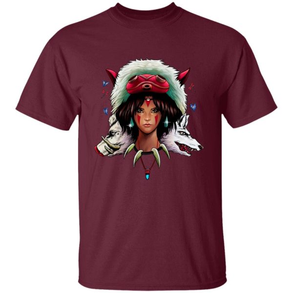 San Princess Mononoke - Mononoke: The Wolf Princess T Shirt-Apparel, princess mononoke, San Princess Mononoke, Tshirt