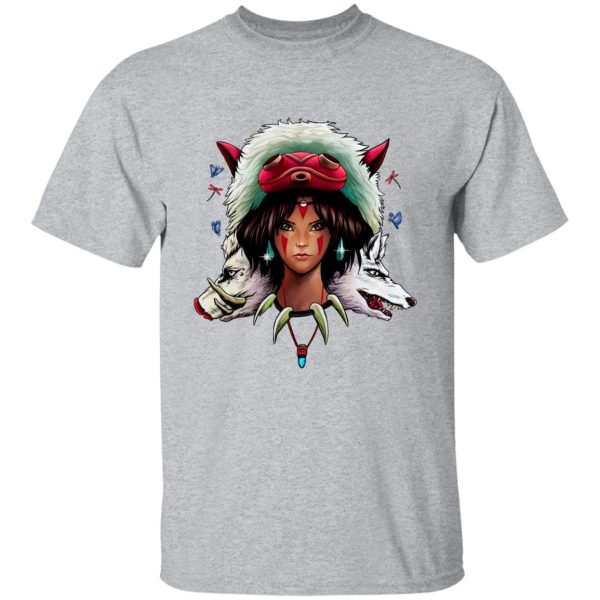 San Princess Mononoke - Mononoke: The Wolf Princess T Shirt-Apparel, princess mononoke, San Princess Mononoke, Tshirt