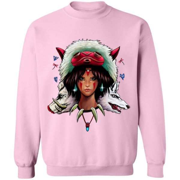 Princess Mononoke San - Mononoke: The Wolf Princess Sweatshirt-Apparel, princess mononoke, Princess Mononoke San, Sweatshirt