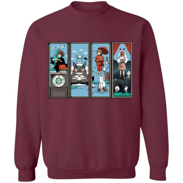 Ghibli Most Famous Movies Collection Sweatshirt-Apparel, Sweatshirt