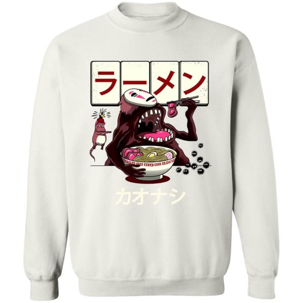 Spirited Away Sen To Chihiro No Kamikakushi - Spirited Away Kaonashi Ramen Sweatshirt-Apparel, kaonashi, no face, No Face From Spirited Away, Spirited Away, Spirited Away Sen To Chihiro No Kamikakushi, Sweatshirt