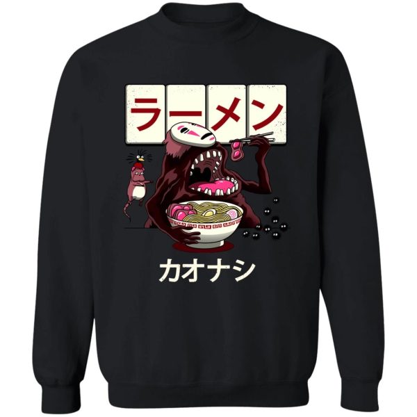 Spirited Away Sen To Chihiro No Kamikakushi - Spirited Away Kaonashi Ramen Sweatshirt-Apparel, kaonashi, no face, No Face From Spirited Away, Spirited Away, Spirited Away Sen To Chihiro No Kamikakushi, Sweatshirt