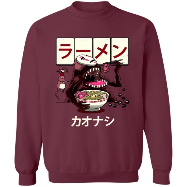 Spirited Away Sen To Chihiro No Kamikakushi - Spirited Away Kaonashi Ramen Sweatshirt-Apparel, kaonashi, no face, No Face From Spirited Away, Spirited Away, Spirited Away Sen To Chihiro No Kamikakushi, Sweatshirt