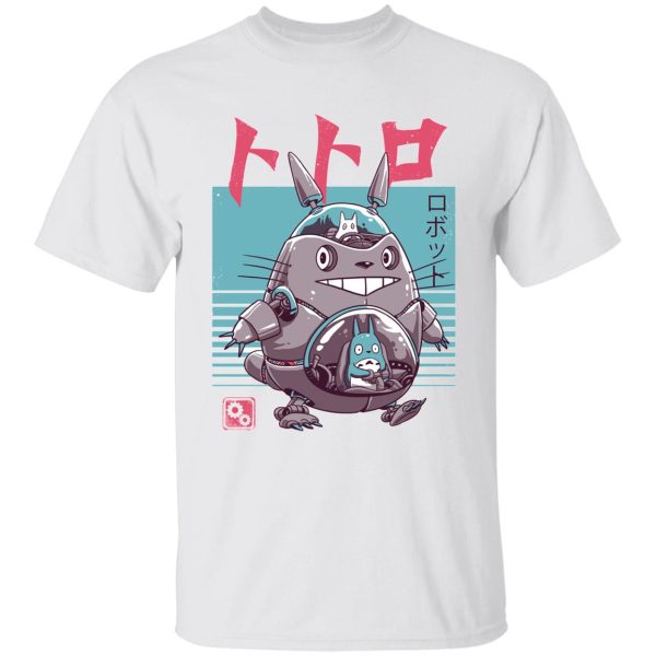 My Neighbour Totoro Cast - Totoro Bot T Shirt-Apparel, My Neighbor Totoro, My Neighbour Totoro Cast, Tshirt