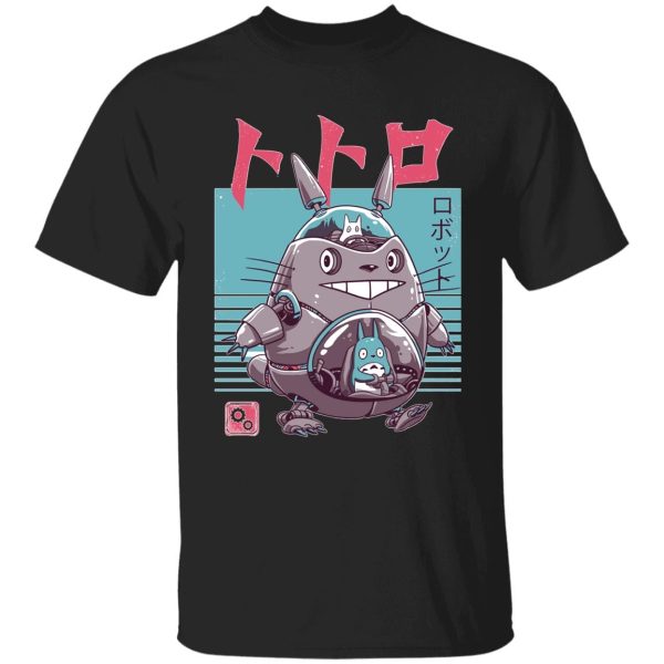 My Neighbour Totoro Cast - Totoro Bot T Shirt-Apparel, My Neighbor Totoro, My Neighbour Totoro Cast, Tshirt