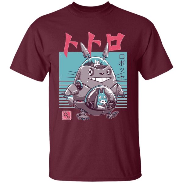 My Neighbour Totoro Cast - Totoro Bot T Shirt-Apparel, My Neighbor Totoro, My Neighbour Totoro Cast, Tshirt