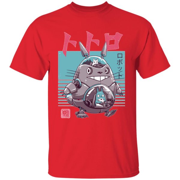 My Neighbour Totoro Cast - Totoro Bot T Shirt-Apparel, My Neighbor Totoro, My Neighbour Totoro Cast, Tshirt