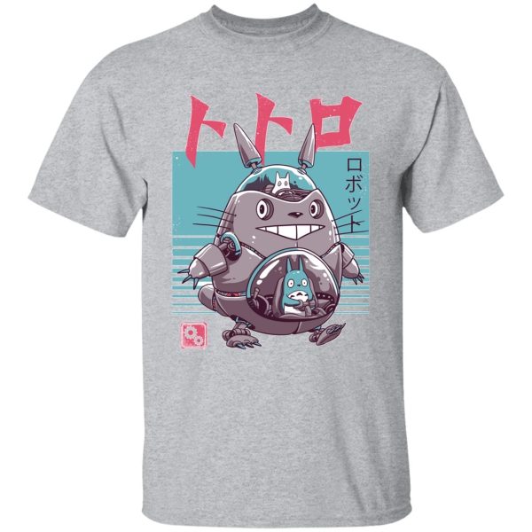 My Neighbour Totoro Cast - Totoro Bot T Shirt-Apparel, My Neighbor Totoro, My Neighbour Totoro Cast, Tshirt