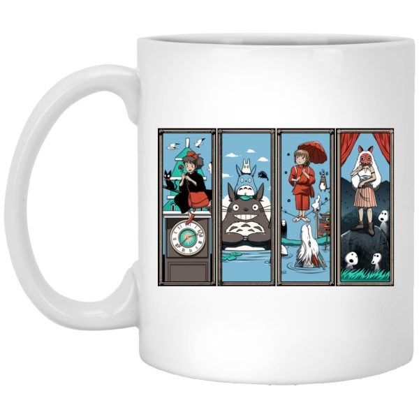 Ghibli Most Famous Movies Collection Mug-House Decor, Mug