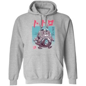 Totoro Characters - Totoro Bot Hoodie-Apparel, Hoodie, My Neighbor Totoro, Totoro Characters