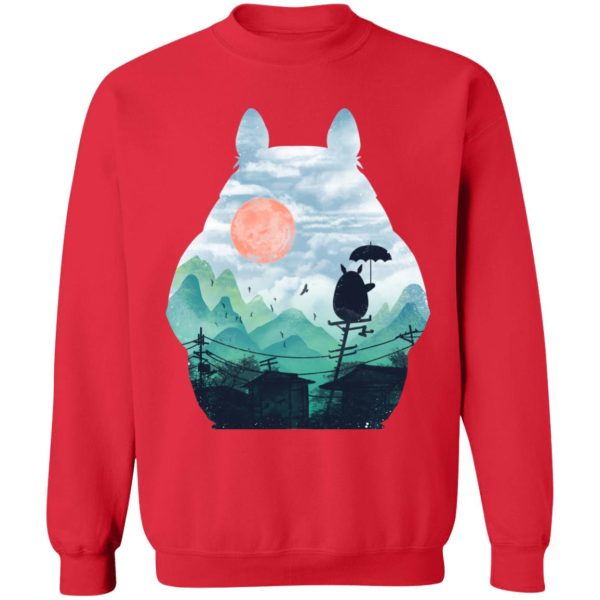 Totoro Car Windshield Sun Shade - Totoro on the Line Lanscape Sweatshirt-Apparel, My Neighbor Totoro, Sweatshirt, Totoro Car Windshield Sun Shade