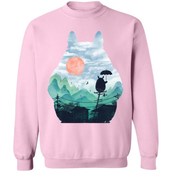 Totoro Car Windshield Sun Shade - Totoro on the Line Lanscape Sweatshirt-Apparel, My Neighbor Totoro, Sweatshirt, Totoro Car Windshield Sun Shade