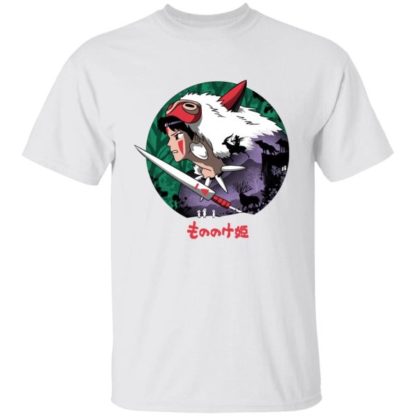 Princess Mononoke Wolf - Princess Mononoke’s Journey T Shirt-Apparel, princess mononoke, Princess Mononoke Wolf, Tshirt