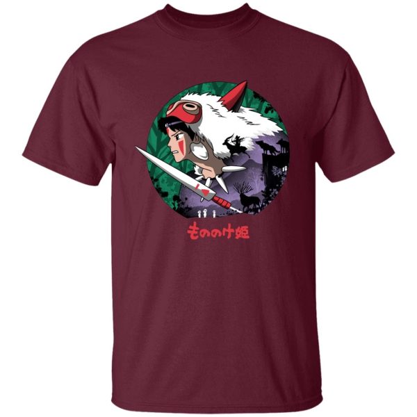 Princess Mononoke Wolf - Princess Mononoke’s Journey T Shirt-Apparel, princess mononoke, Princess Mononoke Wolf, Tshirt