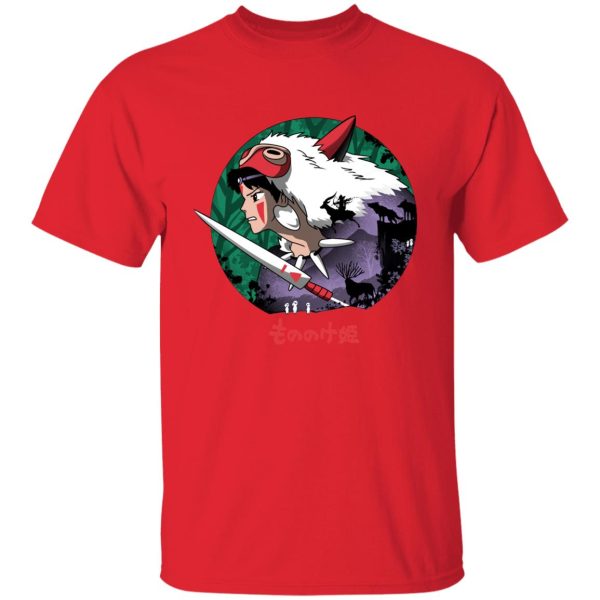 Princess Mononoke Wolf - Princess Mononoke’s Journey T Shirt-Apparel, princess mononoke, Princess Mononoke Wolf, Tshirt