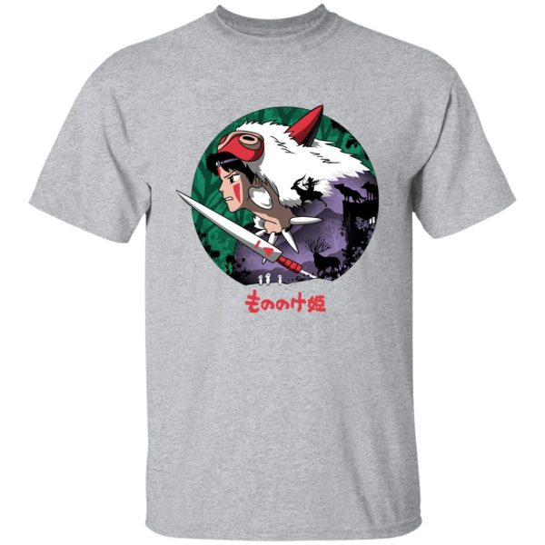 Princess Mononoke Wolf - Princess Mononoke’s Journey T Shirt-Apparel, princess mononoke, Princess Mononoke Wolf, Tshirt