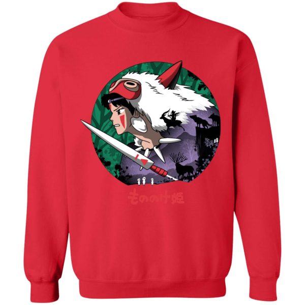 Princess Mononoke In Theaters - Princess Mononoke’s Journey Sweatshirt-Apparel, princess mononoke, Princess Mononoke In Theaters, Sweatshirt