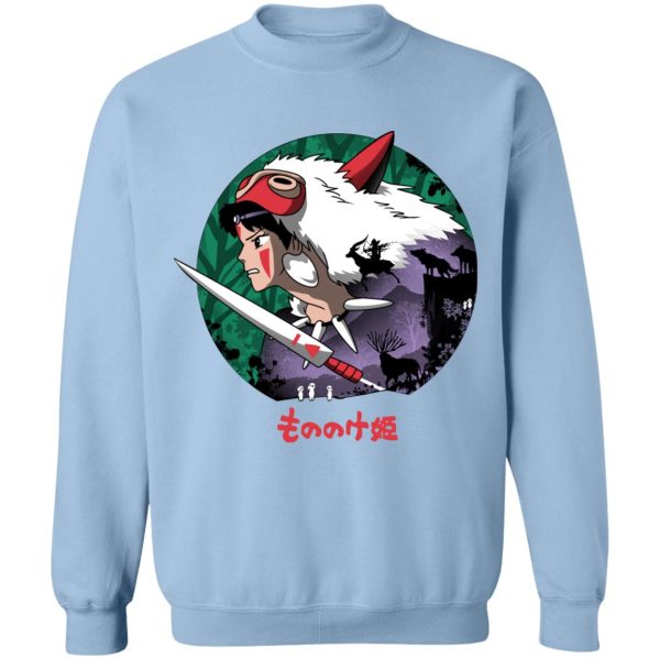 Princess Mononoke In Theaters - Princess Mononoke’s Journey Sweatshirt-Apparel, princess mononoke, Princess Mononoke In Theaters, Sweatshirt