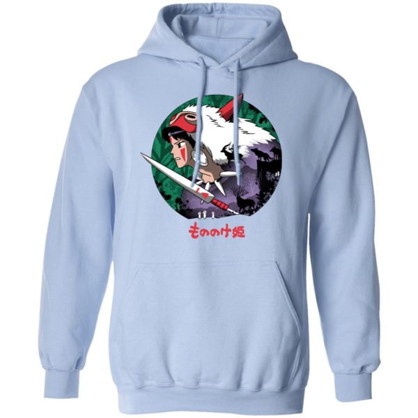 Princess Mononoke Wolf - Princess Mononoke’s Journey Hoodie-Apparel, Hoodie, princess mononoke, Princess Mononoke Wolf