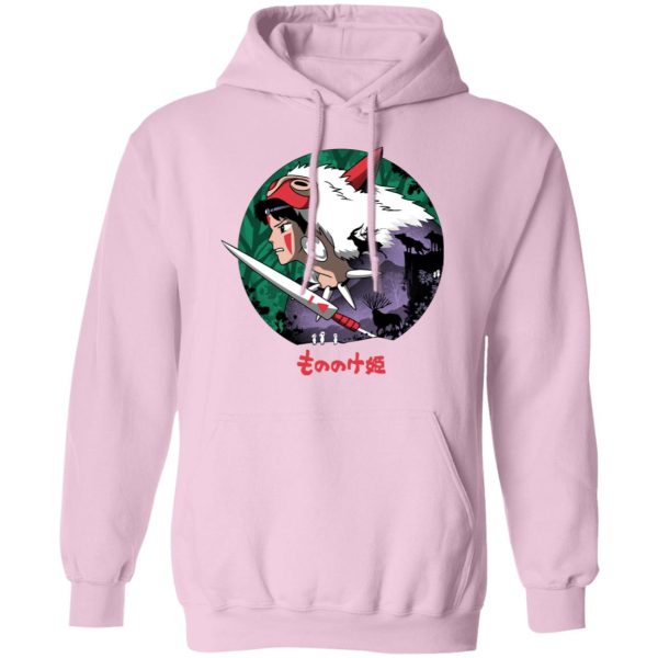 Princess Mononoke Wolf - Princess Mononoke’s Journey Hoodie-Apparel, Hoodie, princess mononoke, Princess Mononoke Wolf