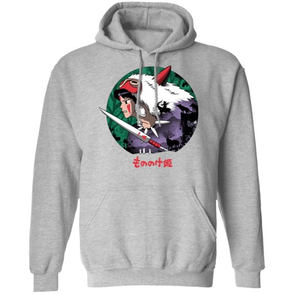 Princess Mononoke Wolf - Princess Mononoke’s Journey Hoodie-Apparel, Hoodie, princess mononoke, Princess Mononoke Wolf