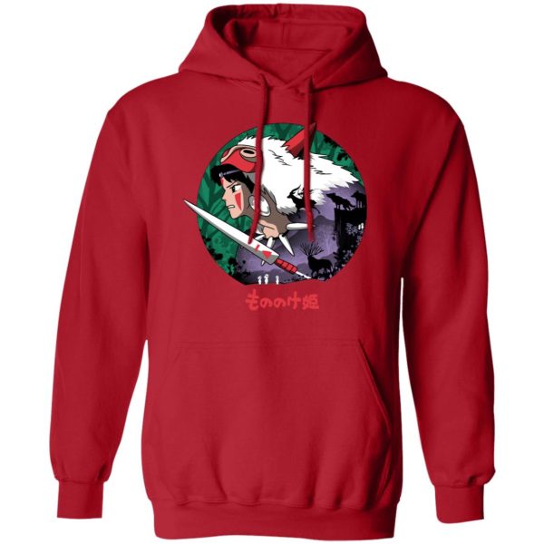 Princess Mononoke Wolf - Princess Mononoke’s Journey Hoodie-Apparel, Hoodie, princess mononoke, Princess Mononoke Wolf