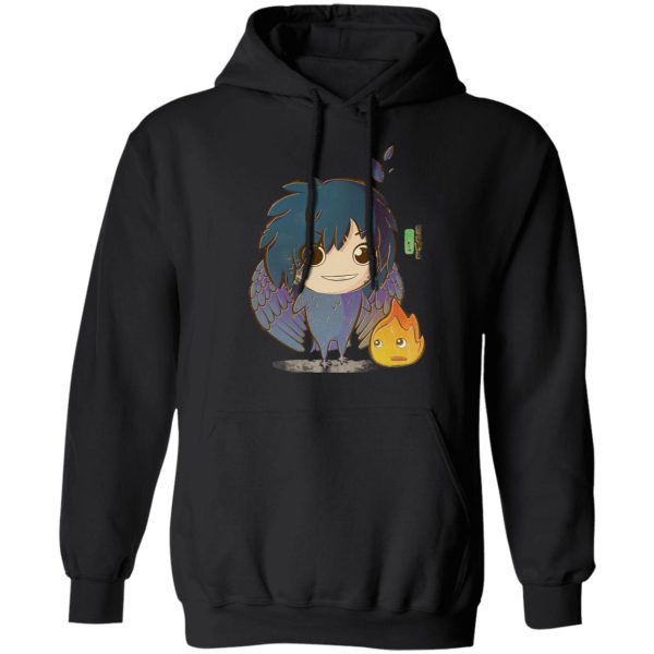 Cast Of Howl's Moving Castle - Howl’s Moving Castle – Howl Chibi Hoodie-Apparel, Cast Of Howl's Moving Castle, Hoodie, Howl's Moving Castle