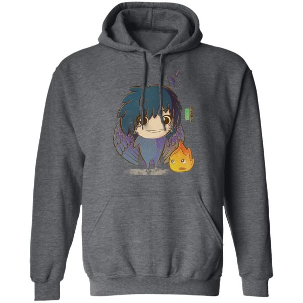 Cast Of Howl's Moving Castle - Howl’s Moving Castle – Howl Chibi Hoodie-Apparel, Cast Of Howl's Moving Castle, Hoodie, Howl's Moving Castle