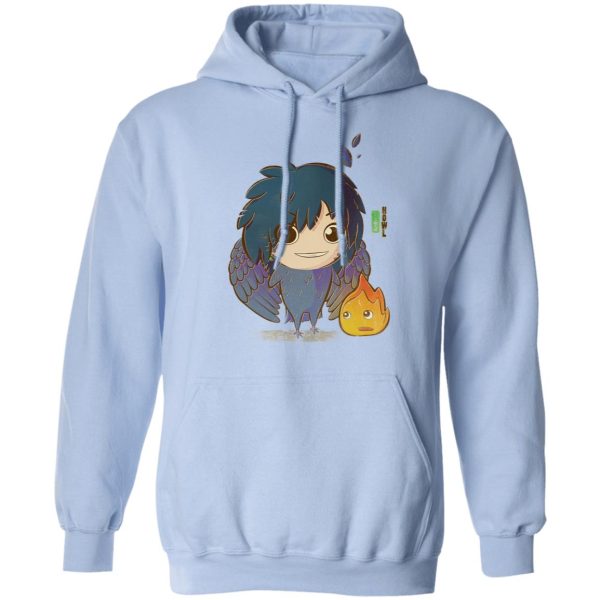 Cast Of Howl's Moving Castle - Howl’s Moving Castle – Howl Chibi Hoodie-Apparel, Cast Of Howl's Moving Castle, Hoodie, Howl's Moving Castle