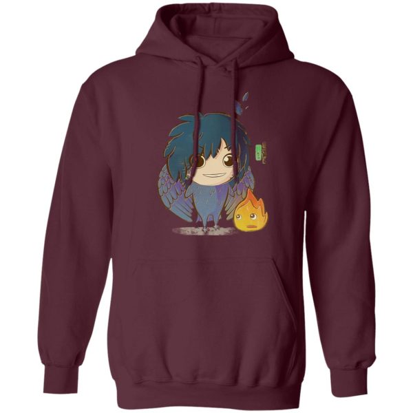 Cast Of Howl's Moving Castle - Howl’s Moving Castle – Howl Chibi Hoodie-Apparel, Cast Of Howl's Moving Castle, Hoodie, Howl's Moving Castle