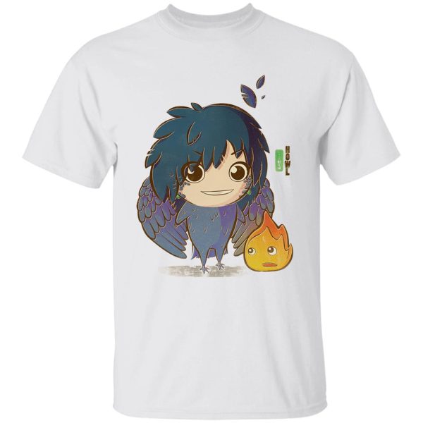 Howl In Howl's Moving Castle - Howl’s Moving Castle – Howl Chibi T Shirt-Apparel, Howl In Howl's Moving Castle, Howl's Moving Castle, Tshirt