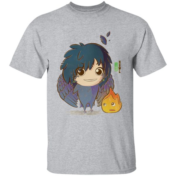 Howl In Howl's Moving Castle - Howl’s Moving Castle – Howl Chibi T Shirt-Apparel, Howl In Howl's Moving Castle, Howl's Moving Castle, Tshirt